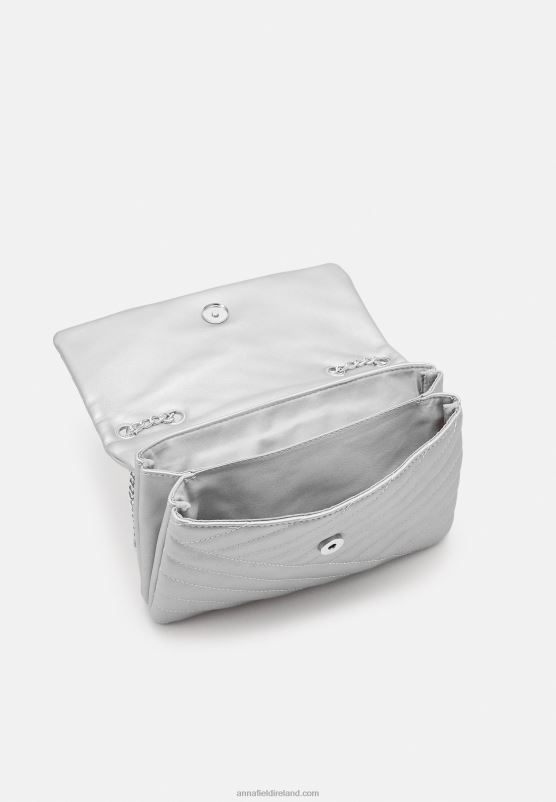Z62T2551 Women Anna Field Across Body Bag Silver-Coloured