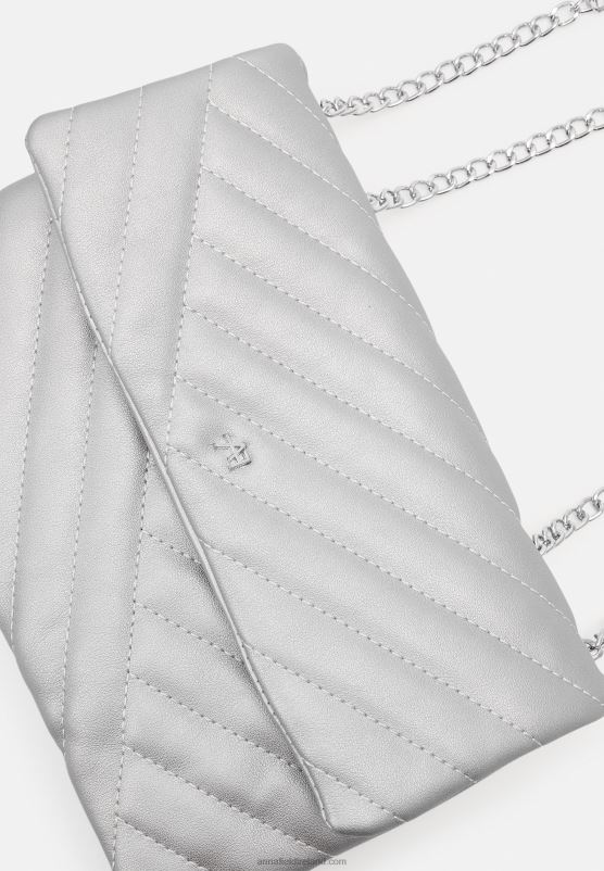 Z62T2551 Women Anna Field Across Body Bag Silver-Coloured
