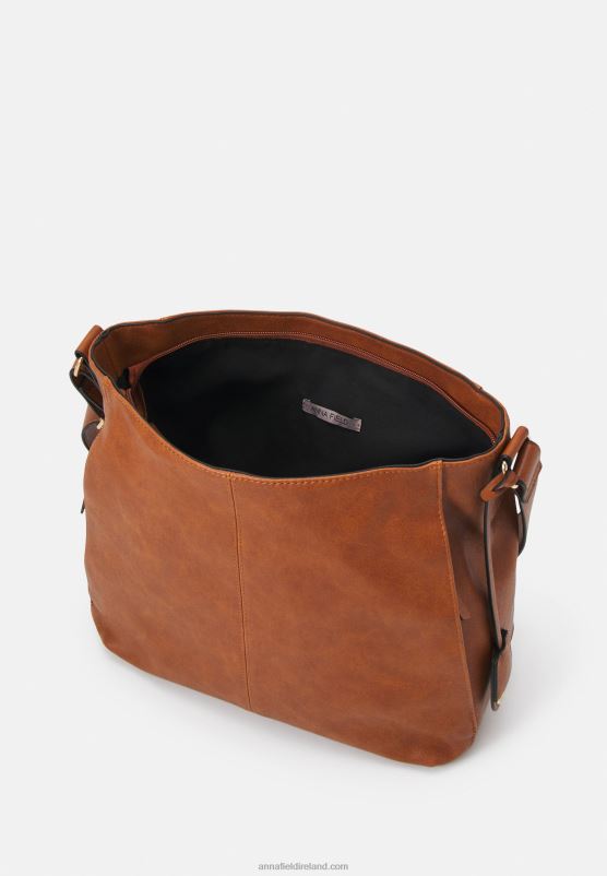 Z62T2558 Women Anna Field Across Body Bag Cognac