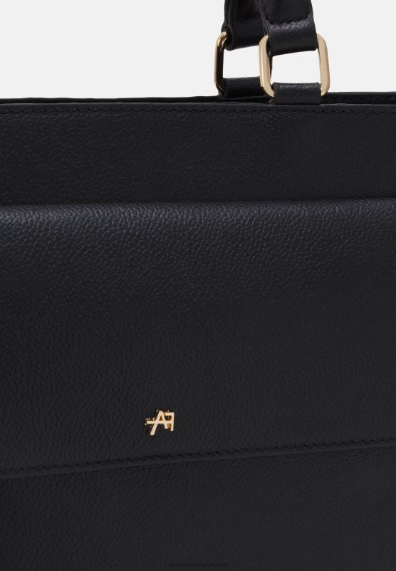 Z62T2575 Women Anna Field Leather Briefcase Black