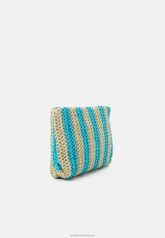 Z62T2646 Women Anna Field Wash Bag Beige/Blue