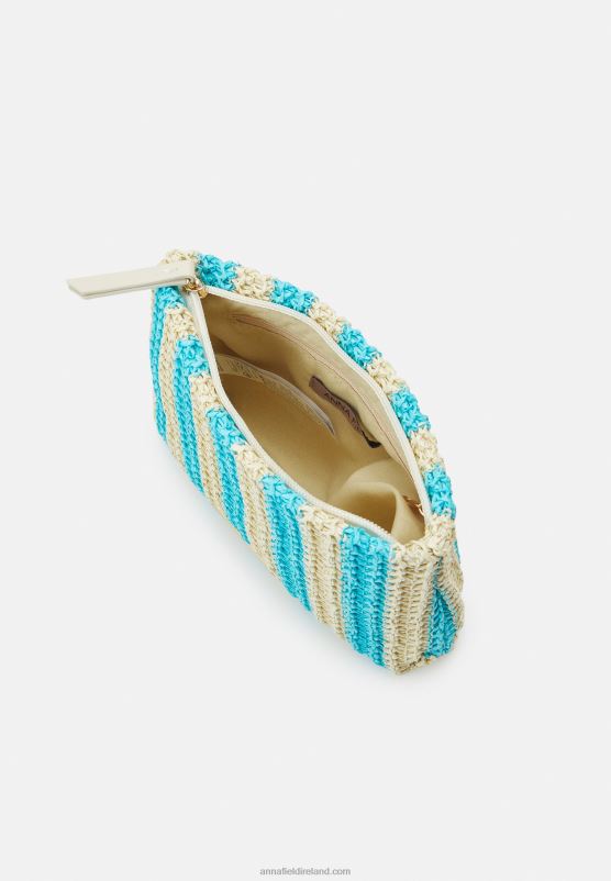 Z62T2646 Women Anna Field Wash Bag Beige/Blue