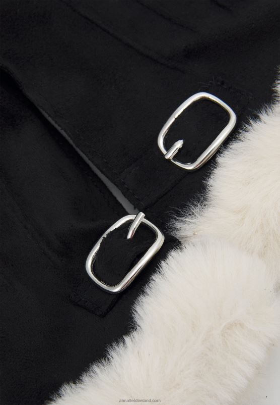 Z62T2855 Women Anna Field Gloves Black/Off White