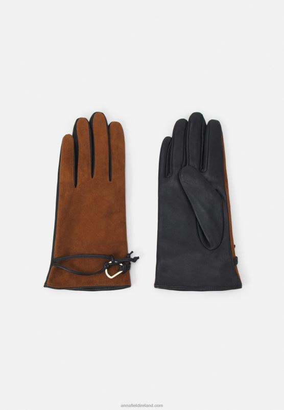 Z62T2856 Women Anna Field Gloves Black/Brown