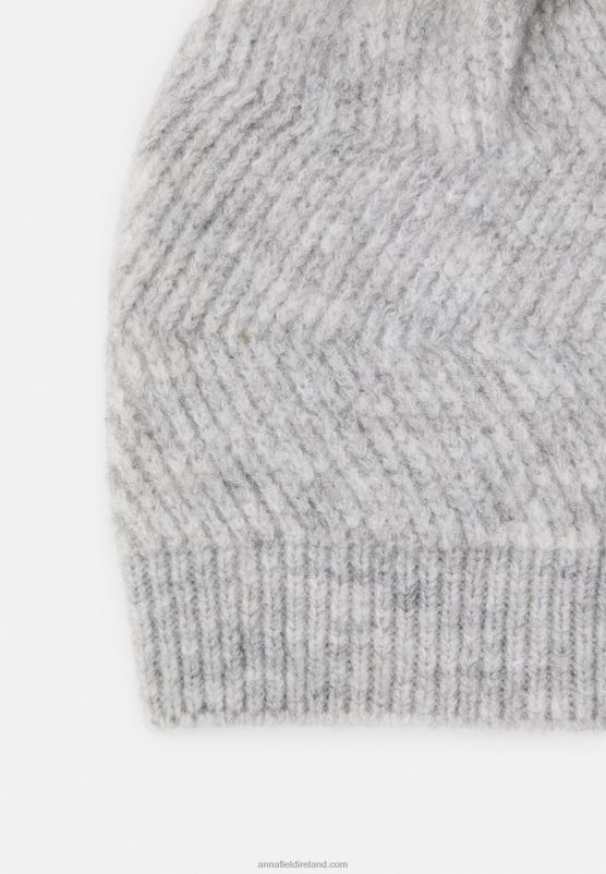 Z62T2708 Women Anna Field Beanie Grey