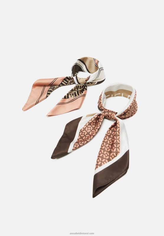 Z62T2709 Women Anna Field 2 Pack Headscarf Pink