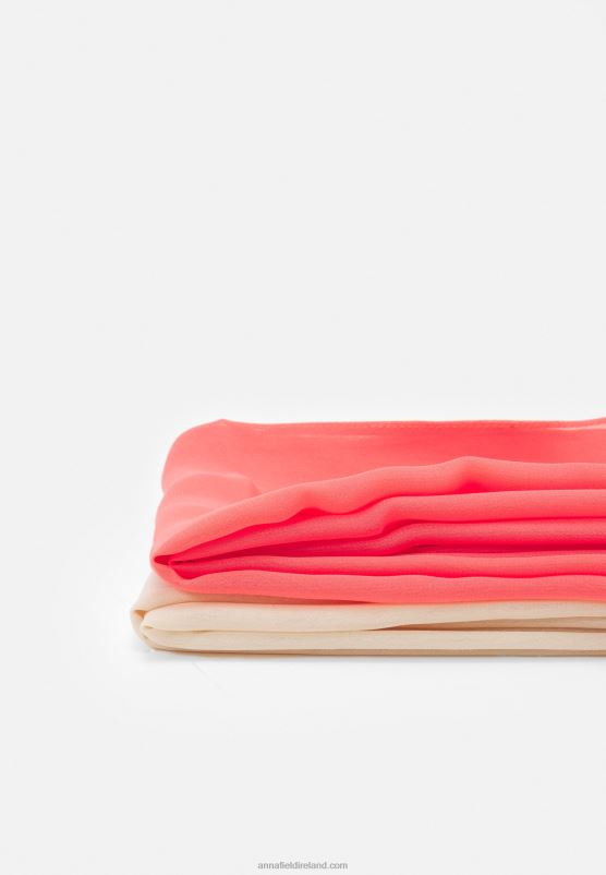 Z62T2713 Women Anna Field 2 Pack Headscarf Pink/Nude