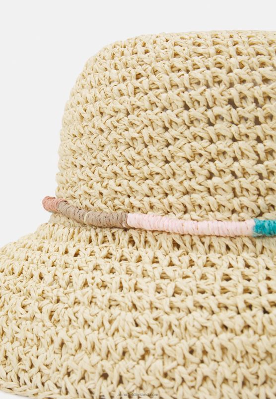 Z62T2723 Women Anna Field Hat Tan/Pink