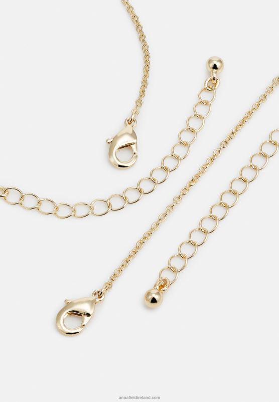 Z62T2657 Women Anna Field Set Necklace Gold-Coloured