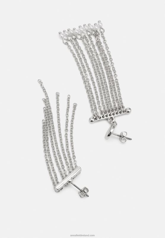 Z62T2663 Women Anna Field 2 Pack Earrings Silver-Coloured