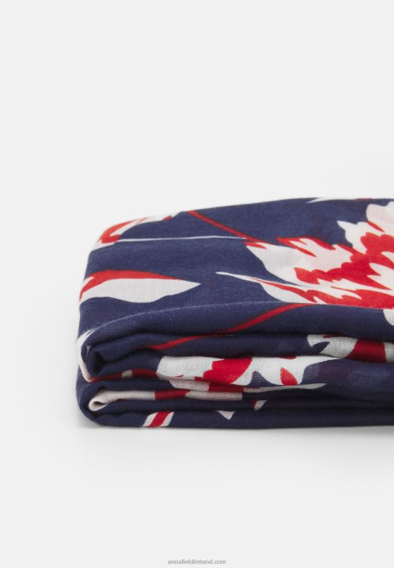 Z62T2825 Women Anna Field Scarf Blue/Red