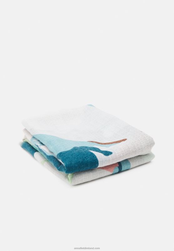 Z62T2828 Women Anna Field Scarf Green/Beige