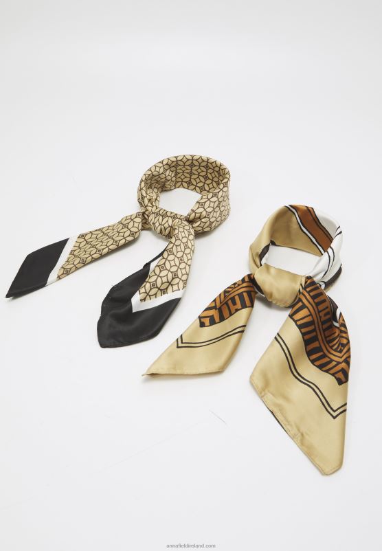 Z62T2834 Women Anna Field 2 Pack Foulard Brown