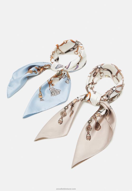 Z62T2835 Women Anna Field 2 Pack Foulard Blue/Pink