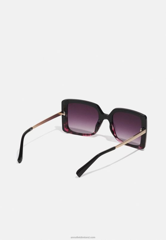Z62T2687 Women Anna Field Sunglasses Pink/Black