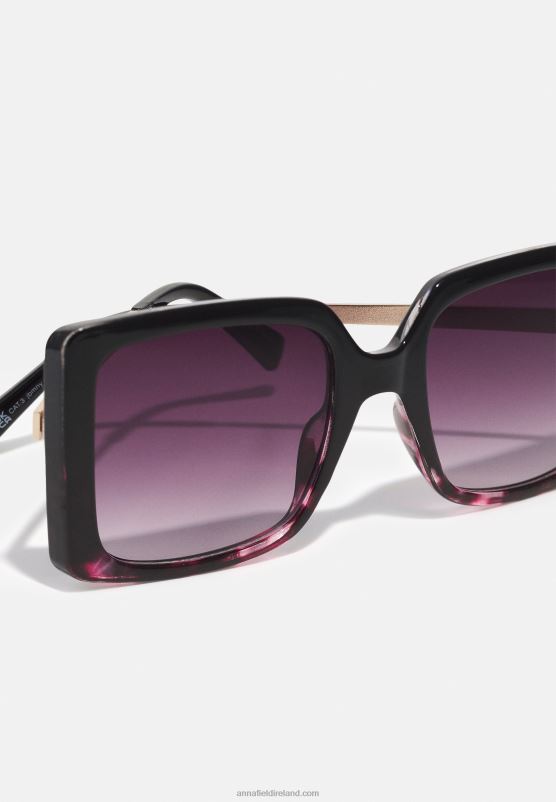 Z62T2687 Women Anna Field Sunglasses Pink/Black
