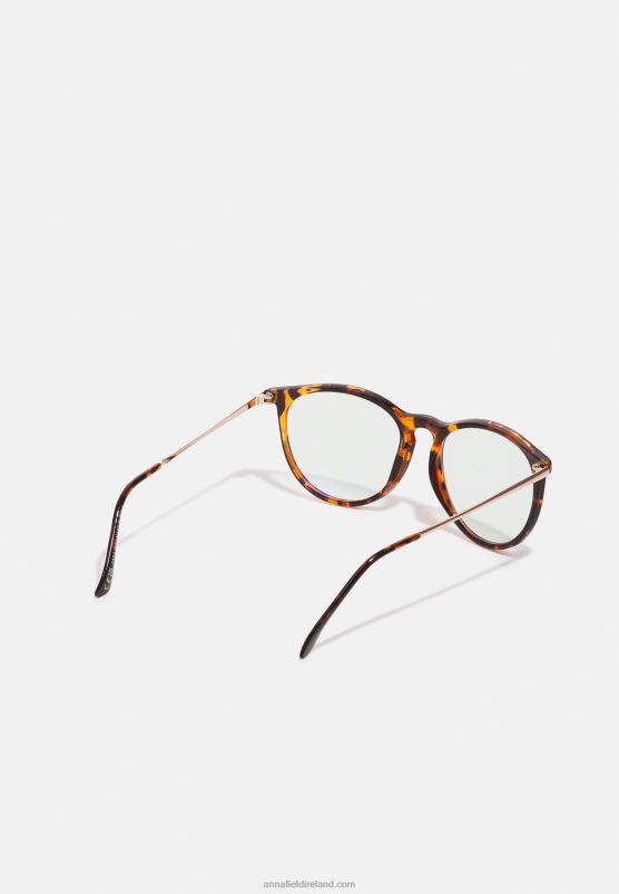 Z62T2851 Women Anna Field Blue Light Glasses Brown