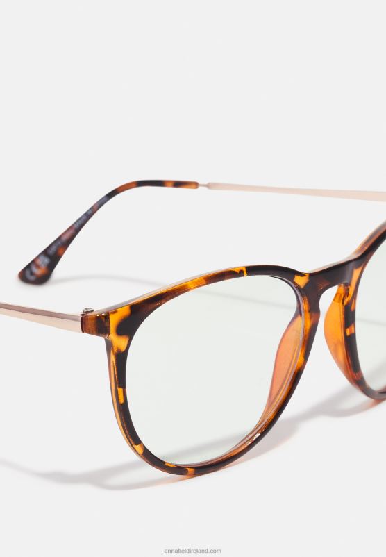 Z62T2851 Women Anna Field Blue Light Glasses Brown