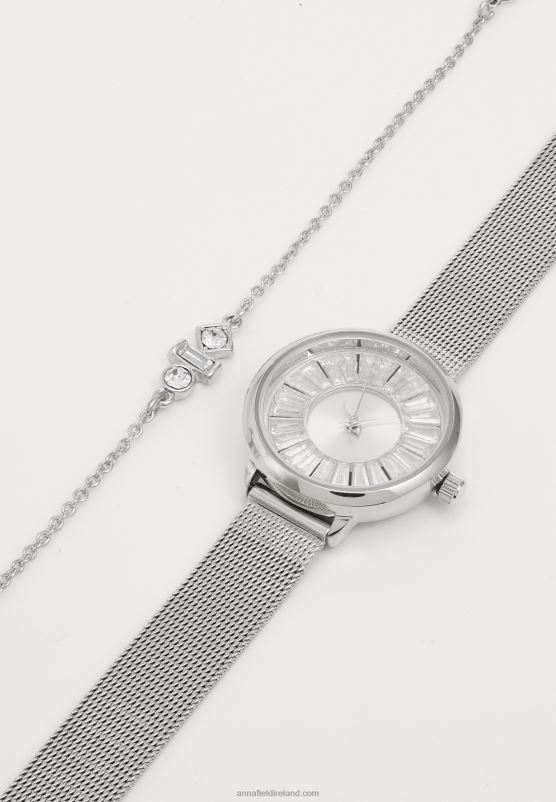 Z62T2785 Women Anna Field Set Watch Silver