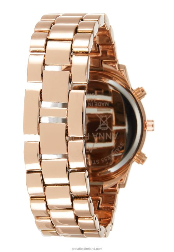 Z62T2792 Women Anna Field Chronograph Watch Rose Gold-Coloured