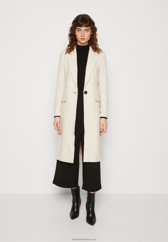 Z62T911 Women Anna Field Classic Coat Beige