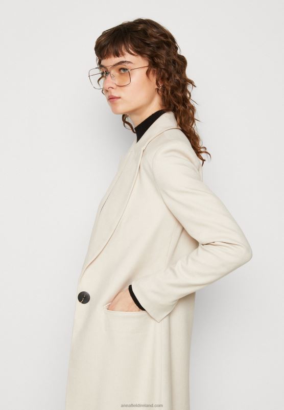 Z62T911 Women Anna Field Classic Coat Beige