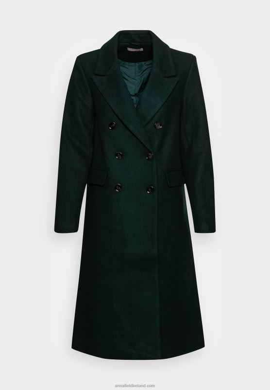 Z62T912 Women Anna Field Classic Coat Dark Green