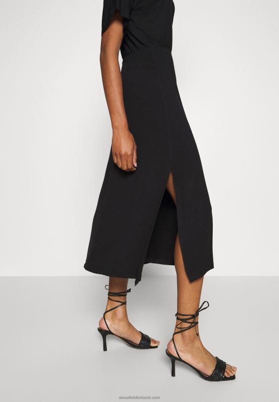 Z62T101 Women Anna Field Jersey Dress Black