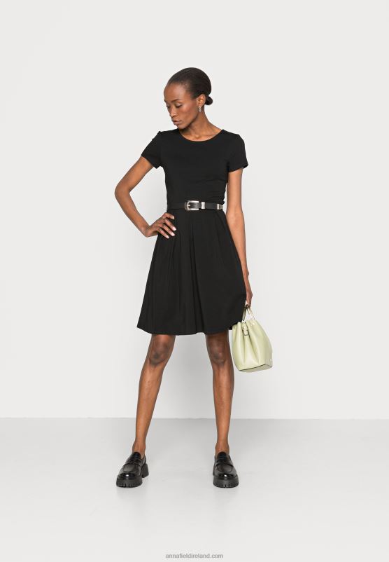 Z62T103 Women Anna Field Jersey Dress Black