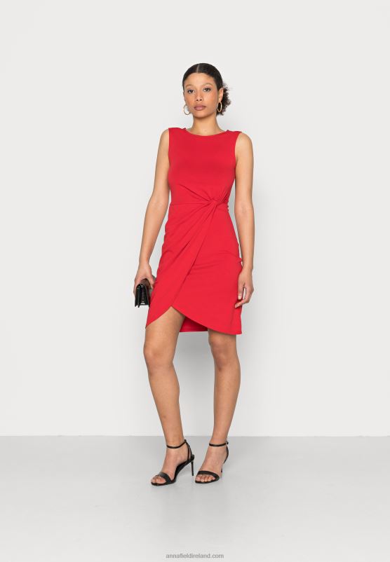 Z62T104 Women Anna Field Jersey Dress Red