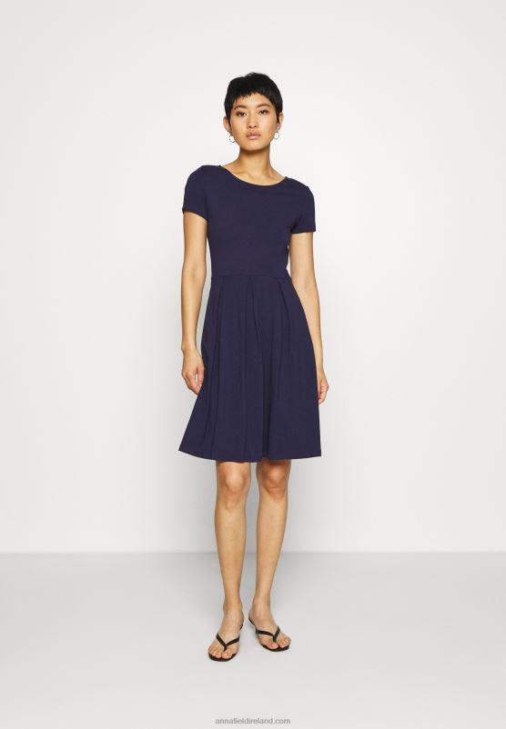 Z62T105 Women Anna Field Jersey Dress Maritime Blue