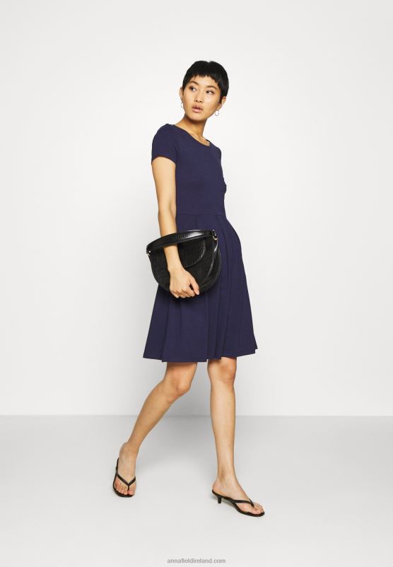 Z62T105 Women Anna Field Jersey Dress Maritime Blue