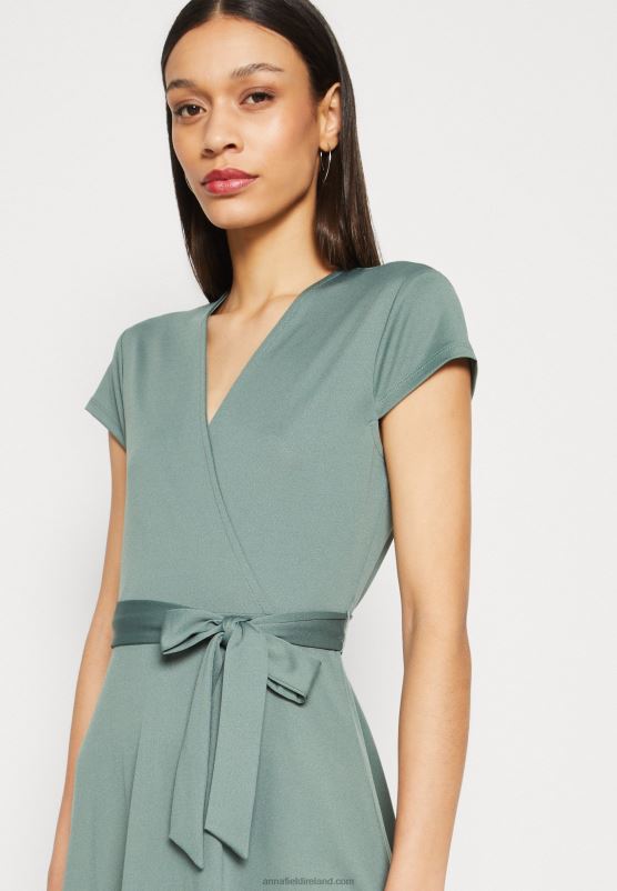 Z62T112 Women Anna Field Jersey Dress Green