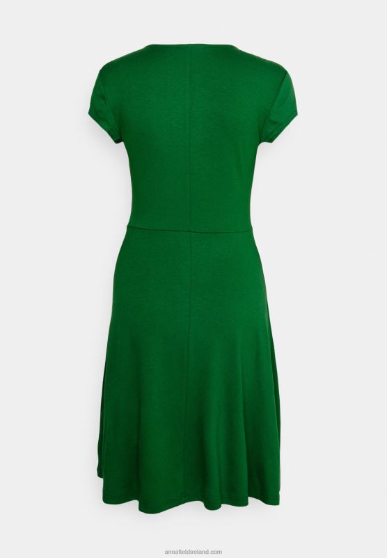 Z62T116 Women Anna Field Jersey Dress Dark Green