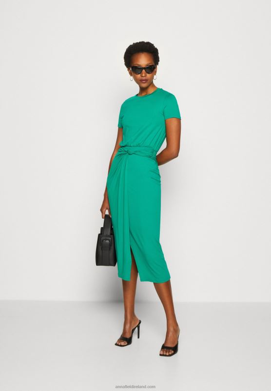 Z62T119 Women Anna Field Jersey Dress Green