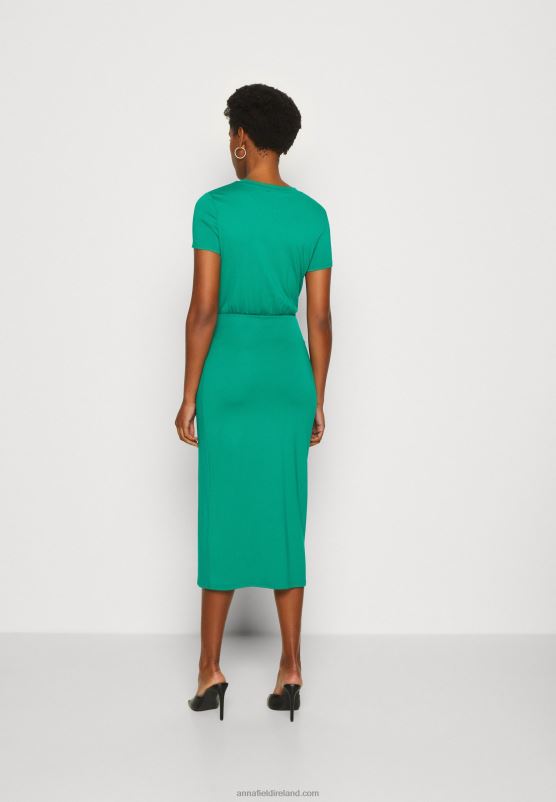 Z62T119 Women Anna Field Jersey Dress Green