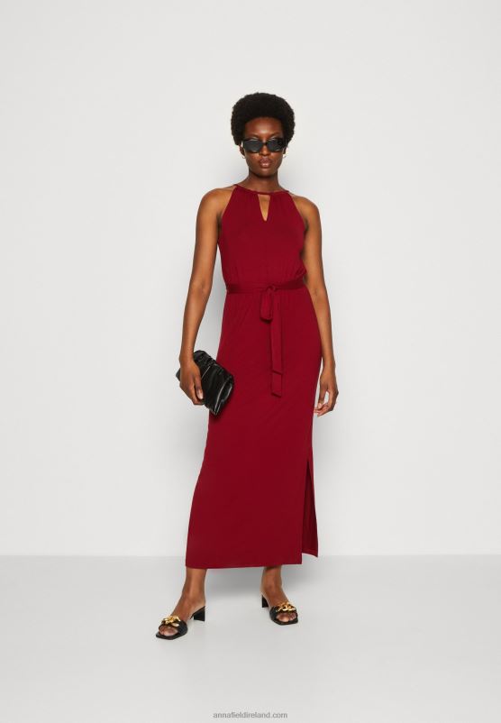 Z62T125 Women Anna Field Maxi Dress Dark Red