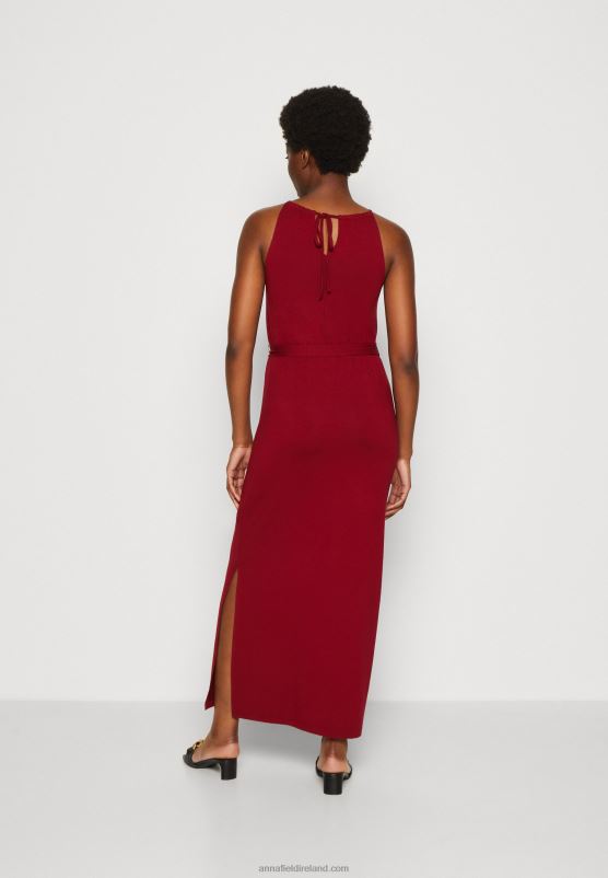 Z62T125 Women Anna Field Maxi Dress Dark Red