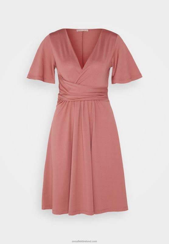 Z62T127 Women Anna Field Jersey Dress Pink