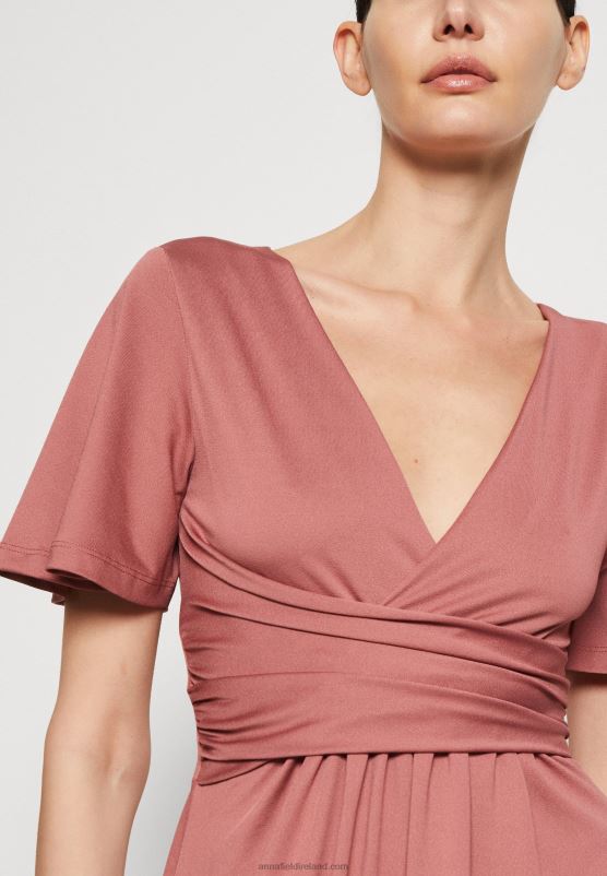 Z62T127 Women Anna Field Jersey Dress Pink