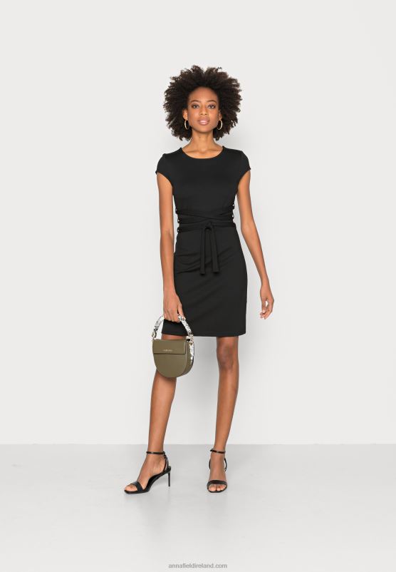 Z62T131 Women Anna Field Jersey Dress Black