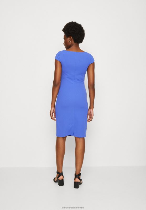 Z62T132 Women Anna Field Jersey Dress Blue