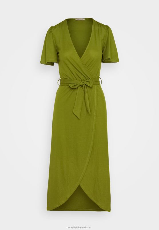 Z62T138 Women Anna Field Jersey Dress Green