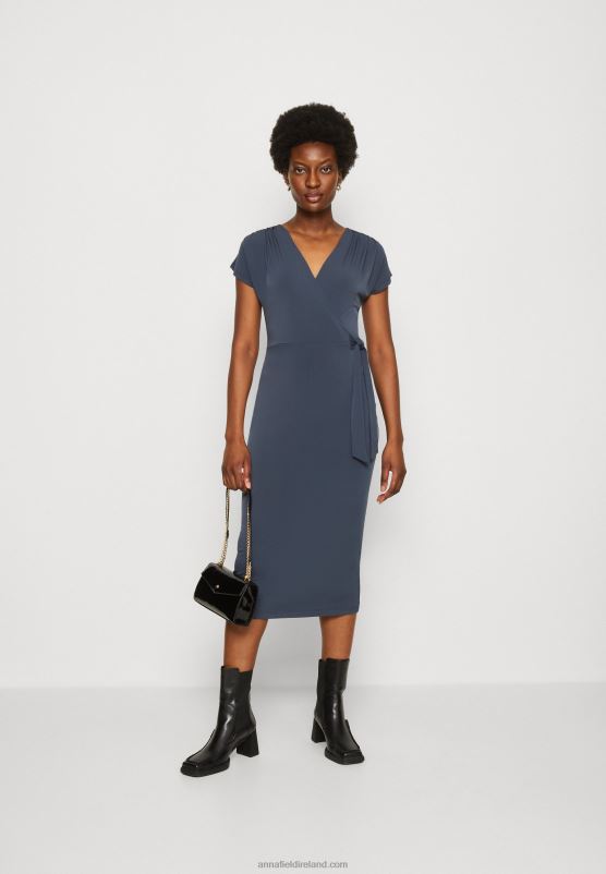 Z62T139 Women Anna Field Jersey Dress Dark Blue