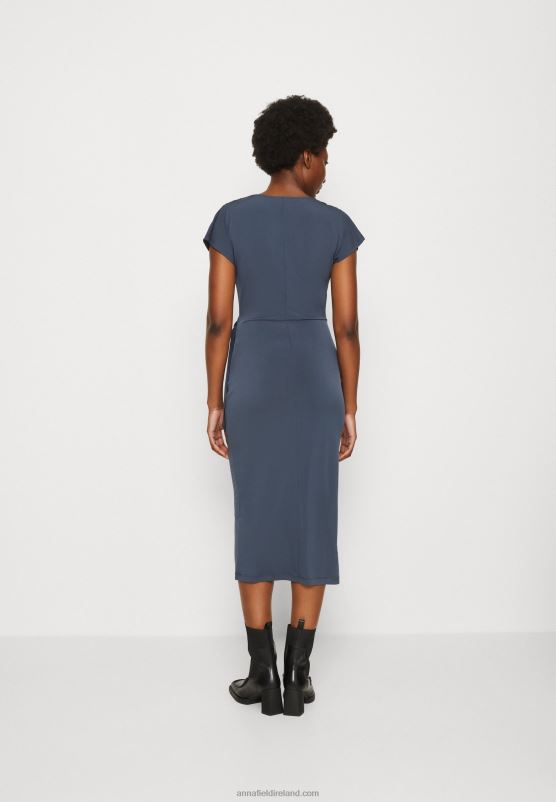 Z62T139 Women Anna Field Jersey Dress Dark Blue