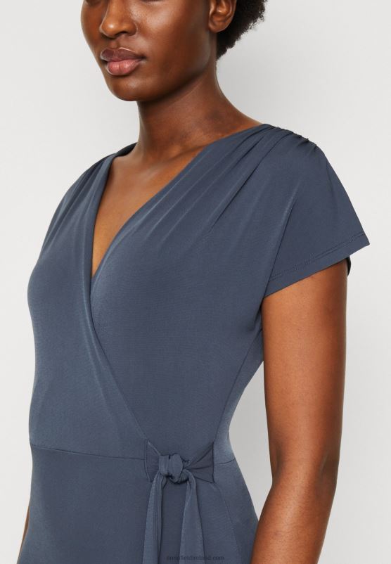 Z62T139 Women Anna Field Jersey Dress Dark Blue