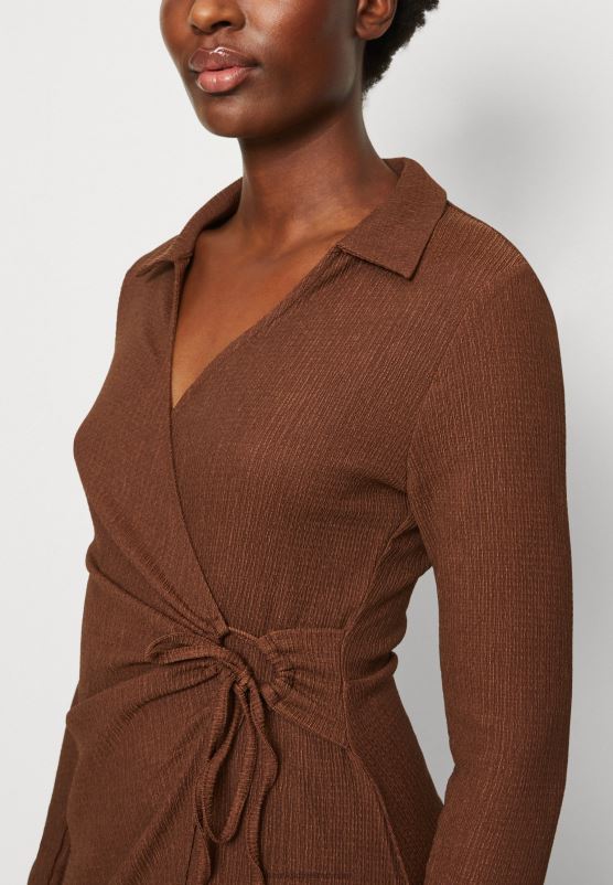 Z62T13 Women Anna Field Day Dress Dark Brown