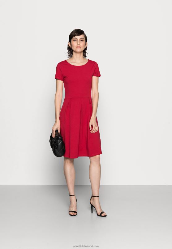 Z62T144 Women Anna Field Jersey Dress Red