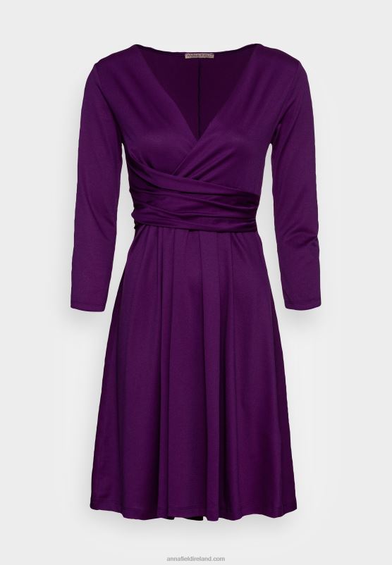 Z62T145 Women Anna Field Jersey Dress Purple