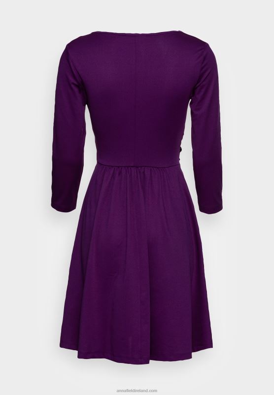 Z62T145 Women Anna Field Jersey Dress Purple